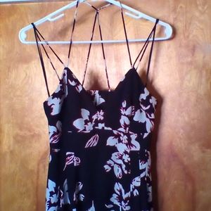 Hawaiian style strappy open back dress